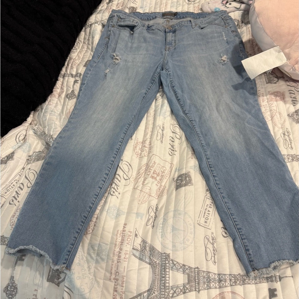 Torrid boyfriend blue jeans